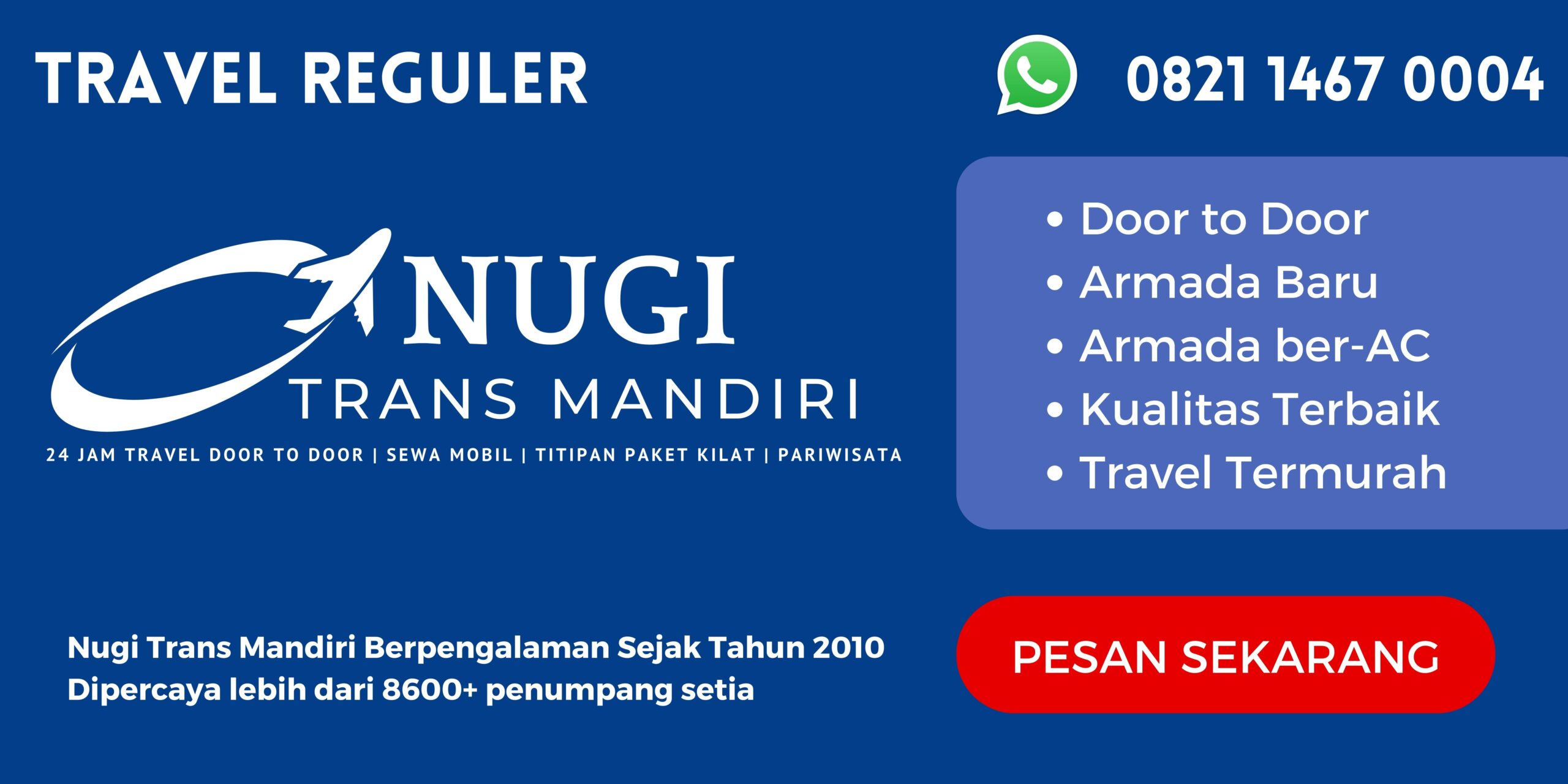 Travel Reguler - Banner Nugi Trans Mandiri